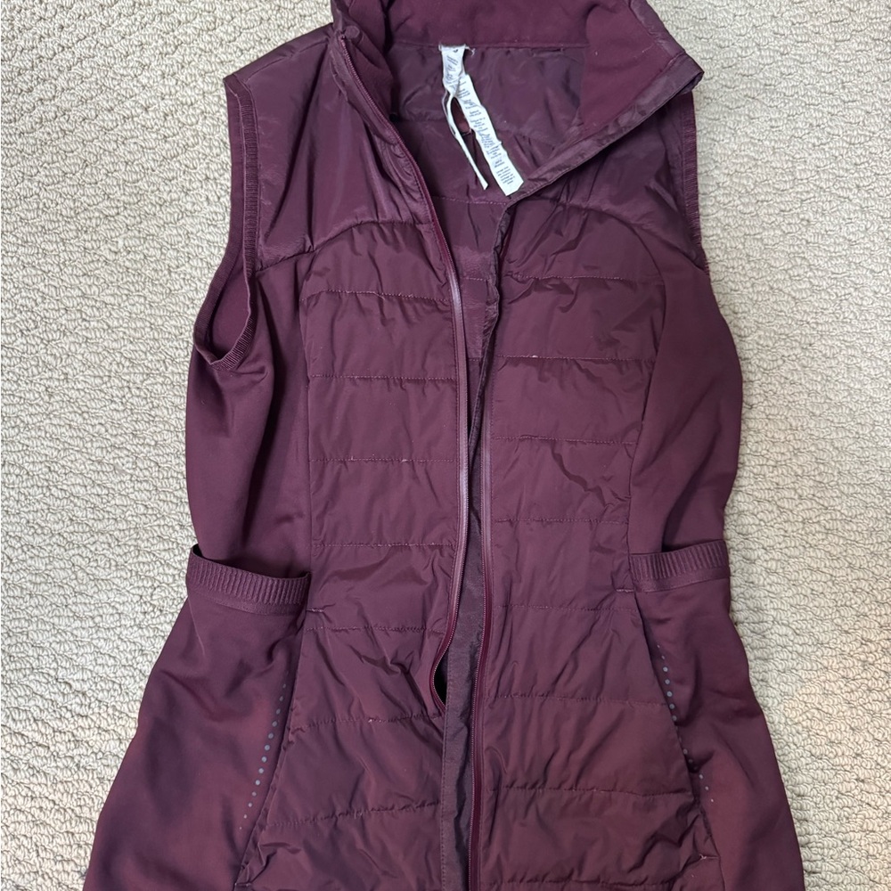 Down for it all lululemon purple vest